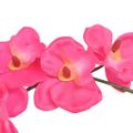 vidaXL Umelá rastlina, orchidea s kvetináčom 30 cm, červená