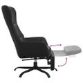vidaXL Relaxačné kreslo s podnožkou čierne umelá koža