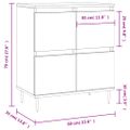 vidaXL Komoda betónovo sivá 60x35x70 cm spracované drevo