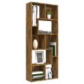 vidaXL Knižnica dymový dub 67x24x161 cm spracované drevo