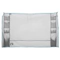 vidaXL Závesný organizér na stan Sivá a modrá 320 x 182 cm oxford