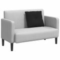 vidaXL Poduška na chrbát Čierna 60 x 19 x 50 cm látka