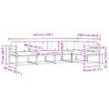 vidaXL Záhradná súprava gaučov 5 ks Prírodná a svetlosivá
