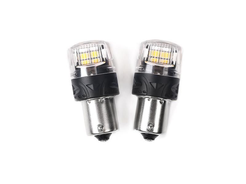 Autožiarovka LED BA15S 12V CARCLEVER 16LED 2835SMD oranžová