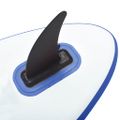 vidaXL Nafukovací Stand up paddleboard s plachtou, modro biely