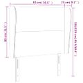 vidaXL Čelo postele so záhybmi tmavozelený 93 x 23 x 118/128 cm zamat