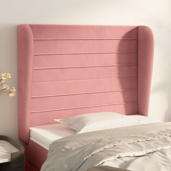 vidaXL Čelo postele so záhybmi čierne 83x23x118/128 cm zamat