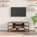 vidaXL RohováTVskriňa 102x40,5x45cm Staré drevo Kompozitné drevo