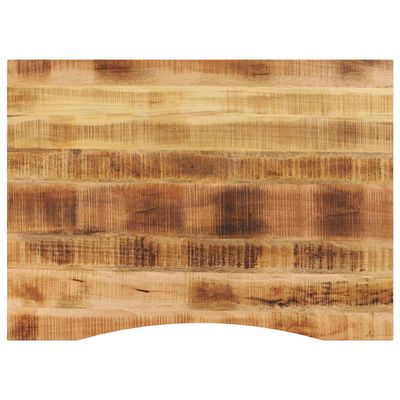 vidaXL Stolová doska so zakrivením 110x80x2,5 cm surový mangový masív