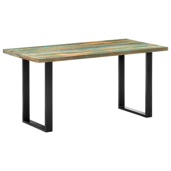 vidaXL Jedálenský stôl 160x80x75 cm, recyklovaný masív