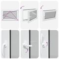 vidaXL Otočné a sklopné okno do suterénu RISOR 90 x 60 cm PVC a sklo