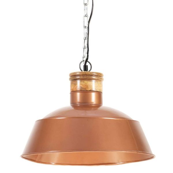 vidaXL Industriálna závesná lampa 42 cm, medená E27