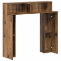 vidaXL Rám krbu Staré drevo 102 x 18 x 100,5 cm Kompozitné drevo
