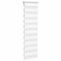 vidaXL Zebra roleta biela 45x100 cm šírka látky 40,9 cm polyester