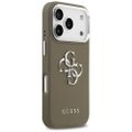 Puzdro Guess Grained Big 4G Classic Logo pre iPhone 17 Pro hnedé