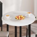 vidaXL Vrchná doska Ø 70 x 1,5 cm Okrúhly Kompozitné drevo Biela
