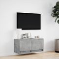 vidaXL TV nástenná skrinka s LED svetlami betónovo sivá 80x31x38 cm