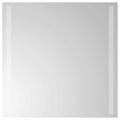 vidaXL Zrkadlo do kúpeľne s LED Priehľadná 50 x 50 cm tvrdené sklo