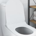 vidaXL WC sedadlo Nastaviteľná Biely 50 x 36,5 x 5 cm Polypropylén