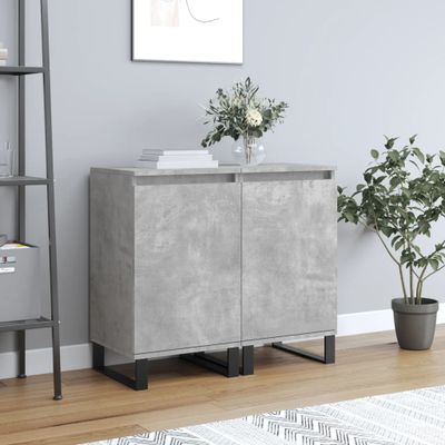 vidaXL Komody 2 ks betónovo sivé 40x35x70 cm kompozitné drevo