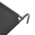vidaXL Vyvýšená posteľ pre psa čierna 130x80x20 cm Oxford Fabric Steel
