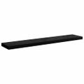 vidaXL Plávajúce nástenné police 4ks, lesklé čierne 120x23,5x3,8cm,MDF