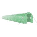 vidaXL Fóliovník s oceľovým rámom zelený 48 m² 24x2x2 m