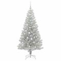 vidaXL Vianočný stromček Strieborná 150 cm PET