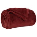 vidaXL Prikrývky na hodenie 6 ks Bordeaux červená 150 x 200 cm 4.68 kg