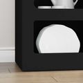 vidaXL Servírovacia skriňa ELST Čierna 40 x 35 x 100,5 cm