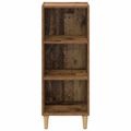 vidaXL Servírovacia skriňa Staré drevo 34,5 x 32,5 x 90 cm