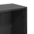 vidaXL Regál na knihy 80 x 24 x 76 cm Kompozitné drevo Čierny dub