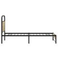 vidaXL Posteľný rám bez matraca 75x190 cm dub sonoma kompozitné drevo