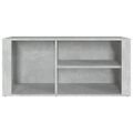 vidaXL Botník betónovo sivý 100x35x45 cm spracované drevo