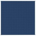 vidaXL Záťažová prikrývka modrá 200x200 cm 13 kg látka