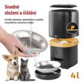 Dávkovač krmiva EMOS H6002 GoSmart, 4 l, čierny, Wi-Fi