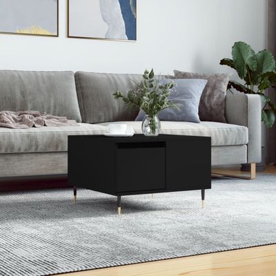 vidaXL Konferenčný stolík čierny 55x55x36,5 cm spracované drevo