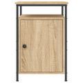 vidaXL Nočné stolíky 2 ks dub sonoma 40x42x60 cm kompozitné drevo