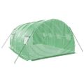 vidaXL Fóliovník s oceľovým rámom zelený 12 m² 4x3x2 m