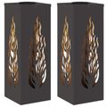 vidaXL Solárne LED svetlo na chodník 2 ks Teplá biela 18 x 18 x 50 cm
