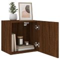 vidaXL TV nástenné skrinky 2ks hnedý dub 40,5x30x40cm kompozitné drevo