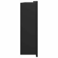 vidaXL Sprchový výklenok Čierna 90 x 30 x 9,5 cm Nehrdzavejúca oceľ
