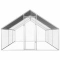 vidaXL Vonkajšia klietka pre sliepky 2,75x6x1,92 m, pozinkovaná oceľ