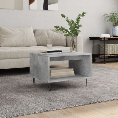 vidaXL Konferenčný stolík betónovo sivý 60x50x40 cm kompozitné drevo