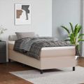 vidaXL Boxspring posteľ s matracom kapučínová 80x200 cm umelá koža