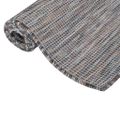 vidaXL Vonkajší koberec s plochým tkaním 80x150 cm hnedý a modrý