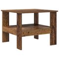 vidaXL Konferenčný stolík Staré drevo 57 x 55 x 45 cm Kompozitné drevo