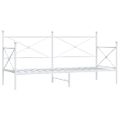 VidaXL Denná posteľ bez matraca Biela 75x190 cm Oceľ