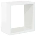 vidaXL Nástenné police 4 ks lesklé biele 26x15x26 cm