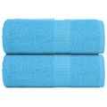 vidaXL Utierky na umývanie FROGN 2 ks tyrkysové 30x30 cm 360 g/m²